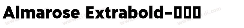 Almarose Extrabold字体转换
